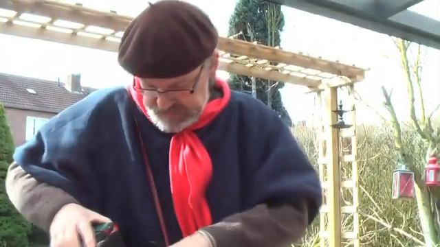 Battery heated poncho.