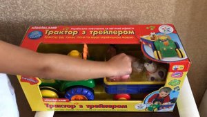 Kiddieland Трактор с трейлером на украинском языке.