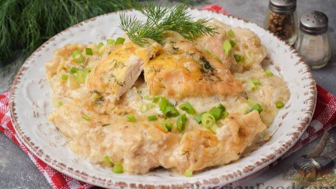 Сочные, нежные, мягкие. КУРИНЫЕ ОТБИВНЫЕ В СЛИВОЧНО-СЫРНОМ СОУСЕ