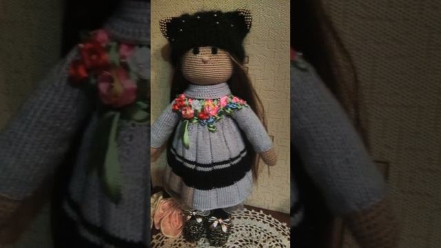 Вязанные куклы крючком ,из остатков пряжи 👍 смотреть онлайн