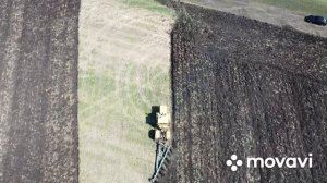 Три трактора кировец пашут пары. К-700,К-744,К-701 с 8-ми корпусными плугами