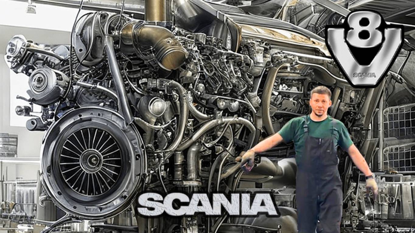 Scania r500 сборка ДВС часть2