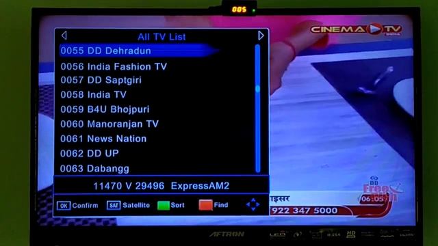 DD FREE DISH FULL CHANNAL LIST 2019/10/10 смотреть онлайн