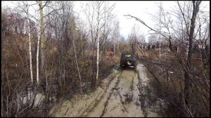 Уаз, офроад 4х4 Прохождение трассы, вид с квадроклпьера. Прокопьевск 19.04.2025, Гряземес 42
