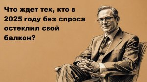 Что ждет тех, кто в 2025 году без спроса остеклил свой балкон?
