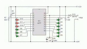 Scale LED Indicator with A277D Integrated Circuits