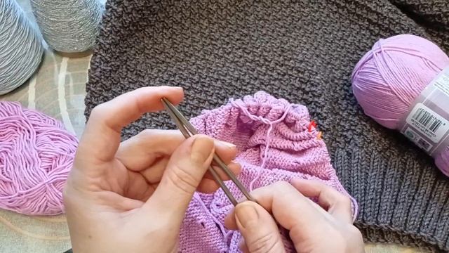 Вязание спицами.Работы за неделю. смотреть онлайн