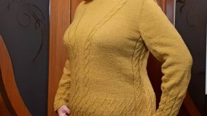 Джемпер горчичного цвета (МК часть 2)