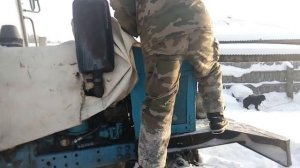 Запуск МТЗ-82 в мороз 30
