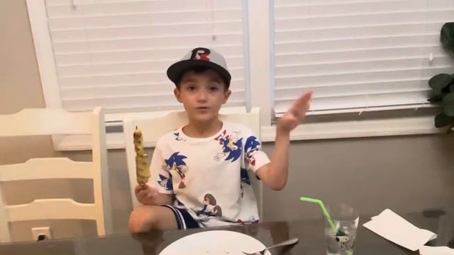 Eddie reviews Chicken with Lemon on a stick