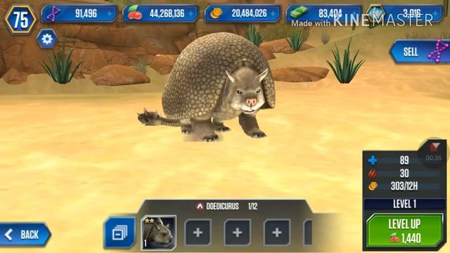 Jurassic World:The Game Cenozoic Series #11 Max Amphicyon+Doedicurus смотреть онлайн