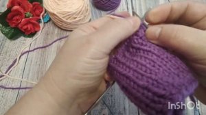 Очень легкий способ, держание нити при вязании носочков жаккардом. Нити не путаются!!!