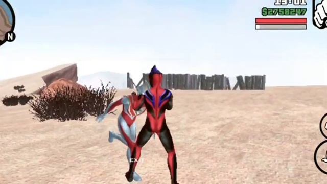 Mod skin Ultraman Gaia Darkness ウルトラマンガイアダークネス ~ [GTA SA ANDROID]