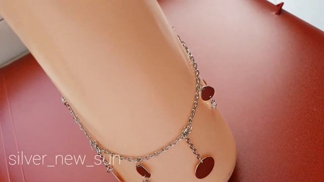 Серебряный браслет на ногу смотреть онлайн