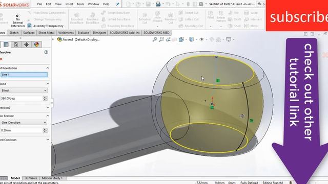 ball joint design in solidworks смотреть онлайн