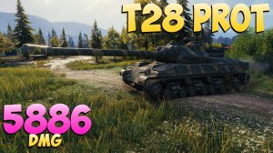 T28 Prot - 6 Фрагов 5.8K Урона - Деревянный! - Мир Танков