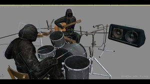 Stalker music band 2 (test animations & drum sound)