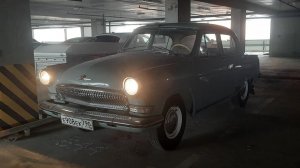 ГАЗ 21 Волга. Первый запуск после долгого простоя.