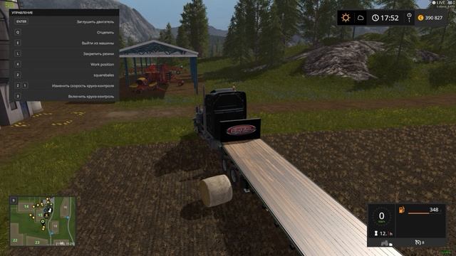 Farming Simulator 17 #34. Мод прицеп с автозагрузкой тюков и поддонов смотреть онлайн