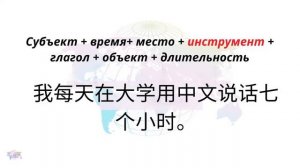 Порядок слов в китайском предложении