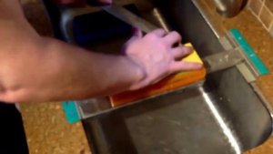 Заточка ножа на точильных камнях Shapton Ceramic Pro (grit #320, #1000, #5000)