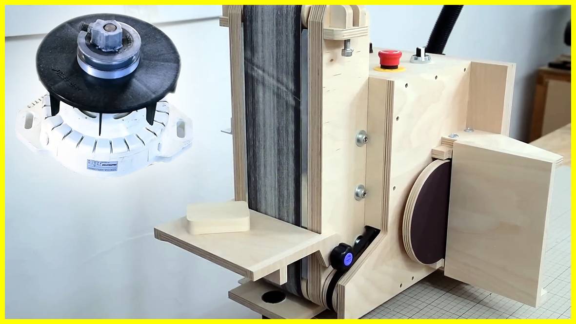 Шлифовальный станок из фанеры и двигателя от "стиралки"! смотреть онлайн