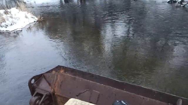 Переправа через речку Чтз т130