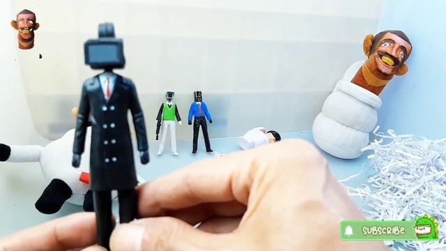 Unboxing 12 skibidi toilet,giant speaker man,tv man vs camera man plushies toys | asmr satisfying