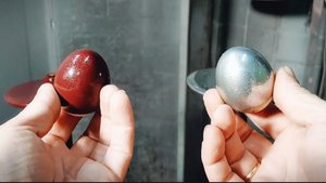 Порошковая покраска яиц , на Пасху . Оборудование Tesla Optima. Печи Powder coating academy.