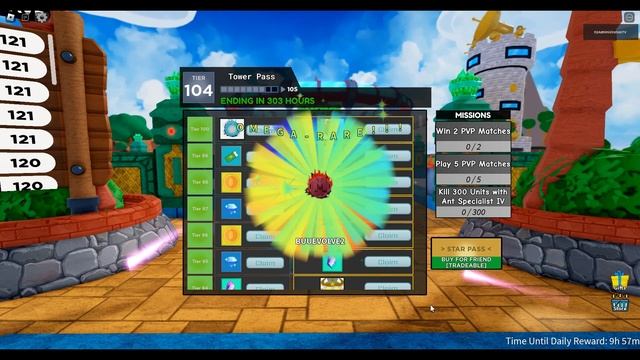 Claiming & Evolving Starpass Units (Tier 1-100) | All Star Tower Defense Roblox