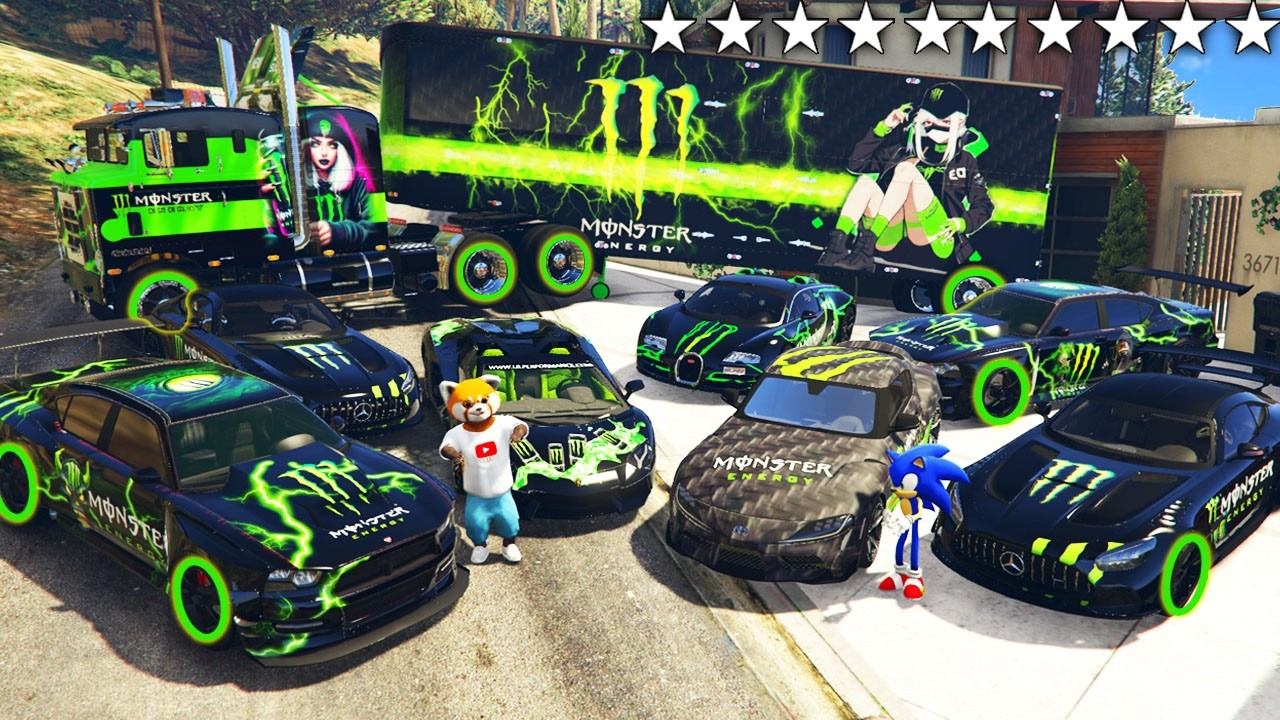 Я УГНАЛ РЕДКИЕ ТАЧКИ Monster С СОНИКОМ ИЗ РЕАЛЬНОЙ ЖИЗНИ В ГТА 5 смотреть онлайн