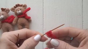 Как связать шарф для игрушки спицами (техника вязания шнура)