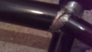 Mutiny Eden BMX frame crack.