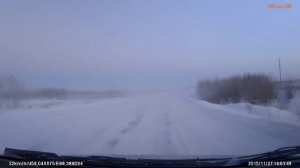 FILE2495 автодорога Тобольск Курья 89km снежный туман