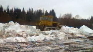 Бульдозер Т 170 в работе