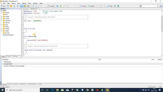 Create your own Auto Trading Robot EA Variable MT5 - 2