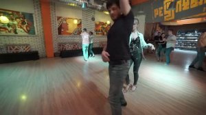 Anna Chukanova and Vladimir Polkanov Salsa Dancing in Respublica Dance Club, Saturday 14.04.2018