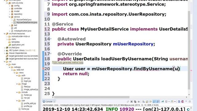 스프링부트 JPA인스타그램 6-2강 로그인 하기 смотреть онлайн