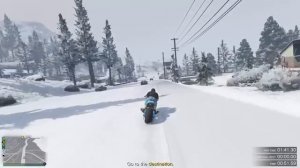GTA V Online PS4 Time Trial #121 - Up-n-Atom with Snow