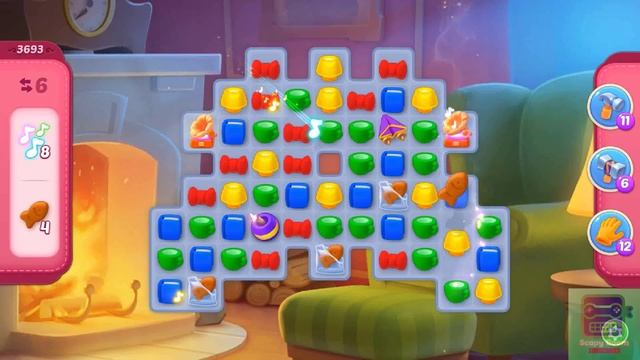 Homescapes Super Hard Level 3693 - Without Booster