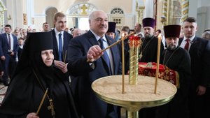 Александр Лукашенко встретил Пасху вместе с жителями Витебской области