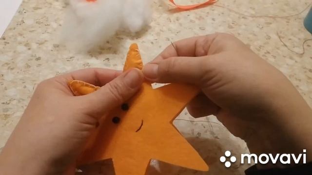 Кружок Куколка. Звёздочка из фетра.