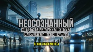 НЕОСОЗНАННЫЙ: КОГДА ТЫ САМ ЗАПУСКАЕШЬ В СЕБЕ РАЗРУШИТЕЛЬНЫЕ ПРОГРАММЫ. СЕАНС ЭКЗОГИПНОЗА