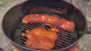 Lockdown day 24..Operation, "BBQ for your Neighbor". Meat Feast on an Ugly Drum Smoker..