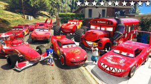 Я УГНАЛ УЖАСНЫЕ ТАЧКИ Молнии McQueen С СОНИКОМ ИЗ РЕАЛЬНОЙ ЖИЗНИ В ГТА 5