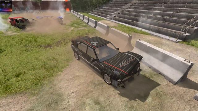 BeamNG drive ► Demolition Derby #40 ¦ Mixed Cars on Grass смотреть онлайн