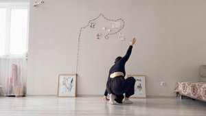 Танц.кружок. Урок 24. Комбинация на слайды и сходы в пол. Техника contemporary dance, комбинации