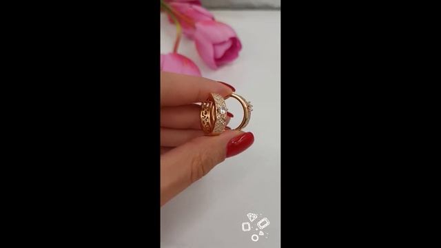 Cерьги позолоченные с камнями в интернет-магазине Jewel-classic.ru смотреть онлайн