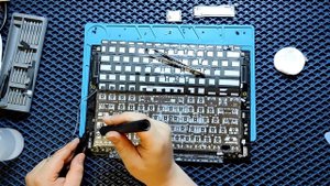 Ремонт клавиатуры ноутбука. asus zenbook 14 um3402y. после залития энергетиком.