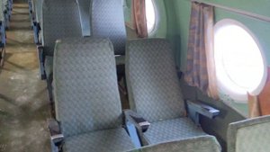 Советский самолет ТУ-124 внутри и снаружи